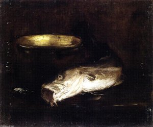 Still Life With Fish And Pot — William Merritt Chase