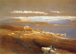 The City Of Tiberias In The Sea Of Galilee — David Roberts