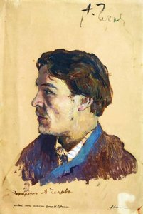 Portrait Of Writer Anton Chekhov — Isaak Ilyich Levitan, Realism
