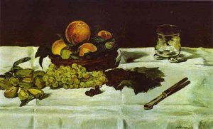 Still Life_ Fruit On A Table — Édouard Manet
