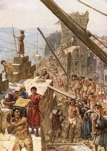 Rebuilding The Wall Of Jerusalem Under Nehemiah — William Brassey Hole