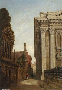 The Senate Passage, Cambridge, With The Senate House And Caius College — Joseph Murray Ince