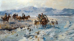 Tsar Alexander Iii Travelling Through The Caucasus — Franz Roubaud
