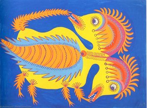 Two-headed Chicken — Maria Primachenko, Naive Art