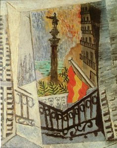 Vista Del Monumento De Colón — Pablo Picasso