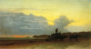 Coastal View, Newport — Albert Bierstadt