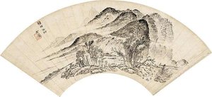「残雨半村」図 “Lingering Rain over Half the Village”