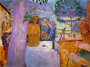 The Terrace At Vernon, - (148x194.9) — Pierre Bonnard