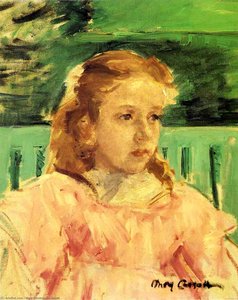 Study For Augusta Reading To Her Daughter — Mary Stevenson Cassatt, Impressionistic Domestic Portrait