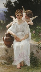 Whisperings Of Love — William-adolphe Bouguereau, Romanticism