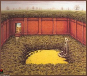 In The Oligocenskie Gardens — Jacek Yerka