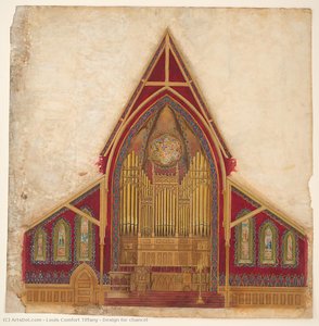 Design For Chancel — Louis Comfort Tiffany