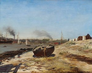 Boat On The Shore — François Flameng