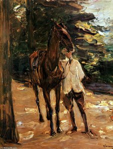 Man With Horse — Max Liebermann