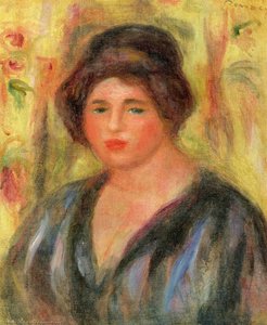 Woman`s Head — Pierre-auguste Renoir, Impressionism