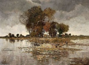 Baumgruppe Am Flussufer