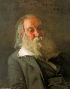 Portrait Of Walt Whitman, Oil On Canvas, Pen — Thomas Eakins