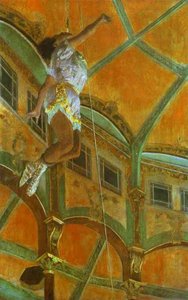 Mlle La La At The Circus Fernando — Edgar Degas, Impressionism