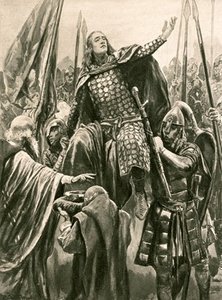 The Elevation Of Edward The Elder - — Richard Caton Woodville, Historical Illustration