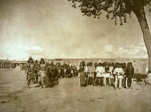 Tablita Dancers And Singers San Ildefonso — Edward Sheriff Curtis