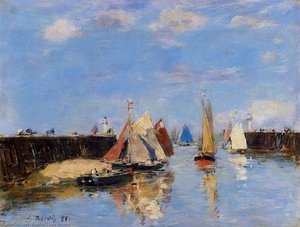 The Port Of Trouville — Eugène Louis Boudin
