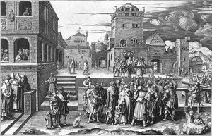 Ecce Homo — Lucas Van Leyden, Northern Renaissance Engraving