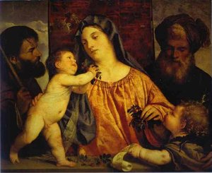 Madonna Of The Cherries — Titian
