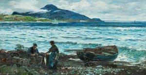 Holy Isle From Whiting Bay — John Robertson Reid