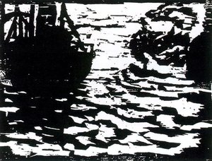 Large Boats And Small Steam — Emile Nolde