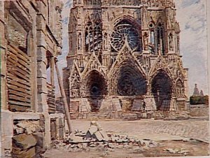 La Cathédrale De Reims, Septembre 1917 — Joseph-félix Bouchor