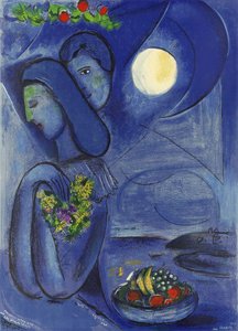 Lovers In Blue — Marc Chagall