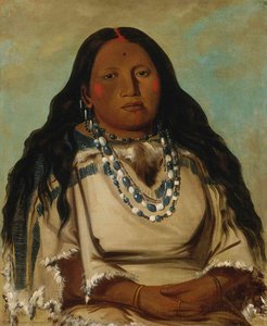 Kah Béck A, The Twin, Wife Of Bloody Hand — George Catlin, Realism