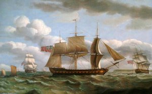 East Indian 'cumberland' Off Dover — Thomas Luny