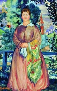Mercahnt's Wife — Boris Mikhailovich Kustodiev
