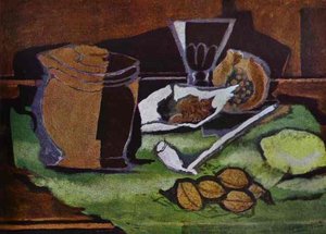 Lemon, Walnuts And Pot With Tobacco — Georges Braque