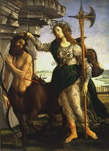 Athene And The Centaur — Sandro Botticelli, Renaissance