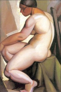 Seated Nude In Profile — Tamara De Lempicka