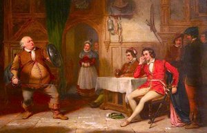 Falstaff Relating His Gadshill Adventure At The Boar's Head — George Clint