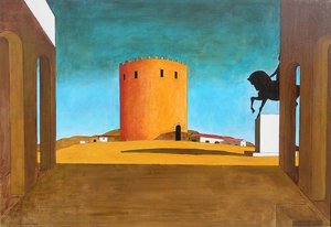 `la Torre Rossa` — Giorgio De Chirico