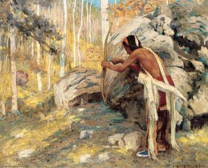 Hunting The Turkey In The Aspens — Eanger Irving Couse
