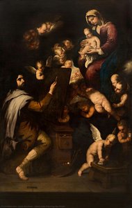 Saint Luke Painting The Virgin — Luca Giordano, Late Baroque