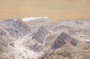In The Swiss Mountains (in Den Schweizer Bergen) — Eugen Felix Prosper Bracht