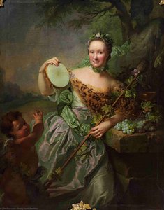 Portrait of Anna Regina from Olthoff as Bacchantin