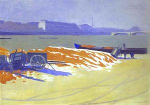 Red Sand And Snow — Félix Vallotton