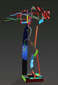 Thornbush Blues Totem — John Scott