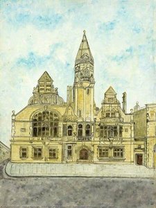 The Front Of The Town Hall, Trowbridge, Wiltshire (opened, 1889) — Bessie Rodway