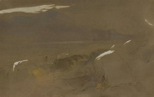 Argostoli And The Black Mountain, Cephalonia, Greece — Edward Lear