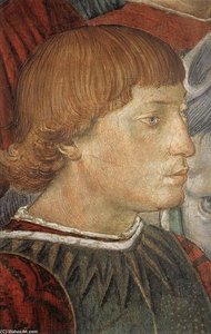 Procession Of The Youngest King (detail) — Benozzo Gozzoli
