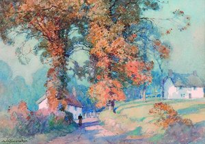 A Devonshire Lane — Albert Moulton Foweraker