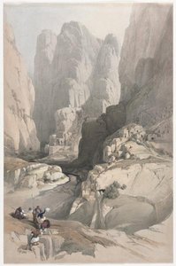 Entrance To Petra, The Theatre — David Roberts